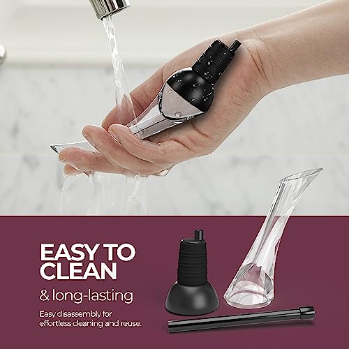 Roozzen Wine Aerator Pourer Spout, FITS ALL BOTTLES – MESS FREE Aerator Wine Pourer, Perfect Wine Accessories Gift, Superior Flavor Enhancing Wine Air Aerator Pourer. - Thumbnail 7
