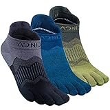 AONIJIE Socks for Men and Women High Performance Athletic Toe-Socks Soft,Comfortable and Breathable