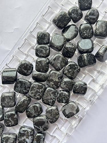 Image of Tumbled Stones, Natural Crystal Healing Stones, Home Office Decor, Aquarium Decorative Pebbles, Vase Fillers (Indigo Gabroo, 50)