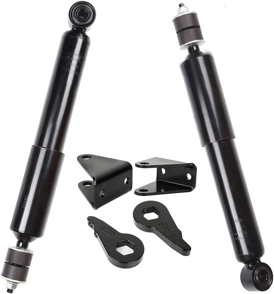 ECCPP Leveling Lift Kit Strut Spacers for Chevrolet for Silverado 2500 HD Leveling Lift Kit Raise Your Vehicle 1-3" Front Complete Struts Front Compatible for Chevrolet Avalanche 2500 8.1L 2002-2006