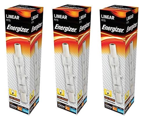 3X Energizer Eco-Halogen Linear R7s 80W = 100W 78mm Halogen Lamp/Bulb for Floodlight
