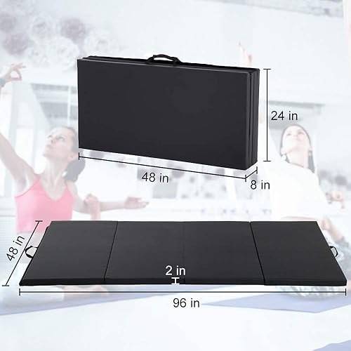 Miniatura 7 de Esterilla de gimnasia para gimnasia, alfombra de gimnasia, esterilla gruesa de yoga, esterilla para ejercicios aeróbicos, entrenamiento de fitness,