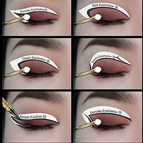 image for AUOCATTAIL Professional Eyeliner Eyebrow Stencil Eyeshadow Stamp Pads 