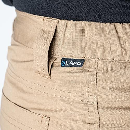 image for LA Police Gear LAPG Men's Core Cargo Tactical Pants, Stretch Waistband