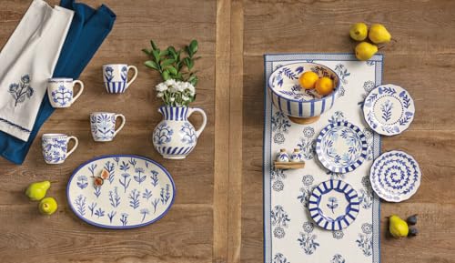 Taza Mud Pie Stoneware Azul 12 oz miniatura 2