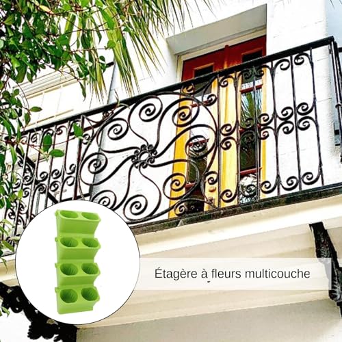 Pot de fleurs empilable double étage pour optimiser un salon étroit - 3