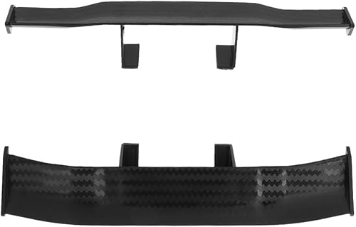 Miniatura 4 de Creatiee - 3 alerones universales para automóvil, mini alerón de fibra de carbono, decoración con textura de fibra de carbono, sin perforación,