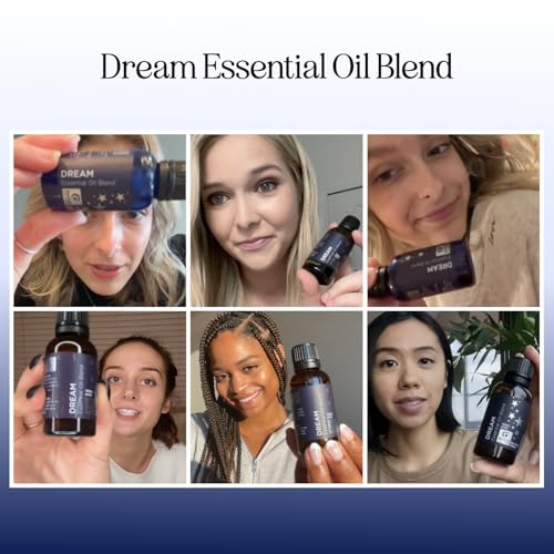 Image of Sleep Essential Oil Blend for Diffuser - Dream Essential Oils for Diffusers Aromatherapy and Relaxation with Clary Sage Ylang-Ylang Roman Chamomile and Lavender for Sleep Time Support (4 Fl Oz)