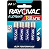 Pilha, Rayovac, Alcalina 208013, Azul, Aa, Pequena, Pacote de 4 4 51Azm29Z++L. SL500 . SS100