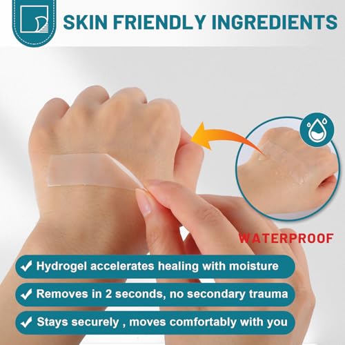 Image of Hydrocolloid Patch Large Pimple Patches for Face 3pcs 0.73in*75in Hydrocolloid Bandages Big Acne Patches Hydrocolloid Roll for Wound Care Hydrocolloid Patch Bandages Waterproof
