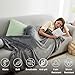Hansleep Fleece Blanket Twin Size Grey, Soft Cozy Twin Blanket, Fuzzy Flannel Blanket for Bed, Sofa, Couch, Travel, Camping, 60 x 80 Inches