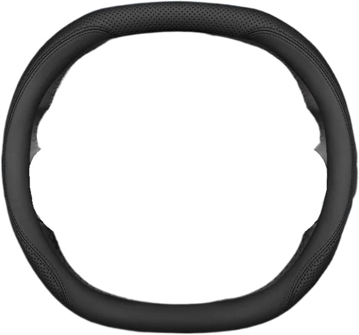 Steering Wheel Cover Car Steering Wheel Cover Fit for Volvo EX30 2024 2025 Ultra Thin Breathable Leather Decoration Frame Accessories Non-Slip Car Wheel Cover(Light Blue)