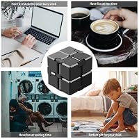 Funxim Infinity Cube, Unendlicher Würfel Spielzeug, (Schwarz) – Ansicht 7
