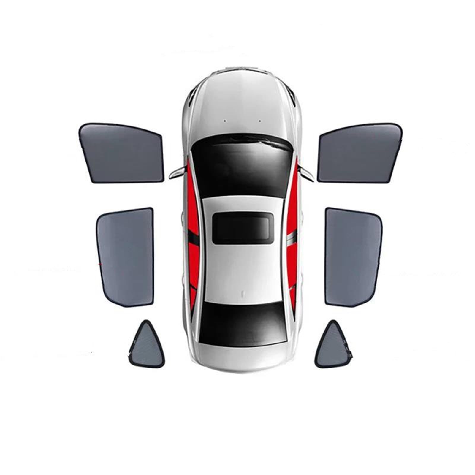 Parasol Coche para X3 F25 2010-2017 Coche magnético Parasol Escudo Parabrisas Delantero Cortina ciega Trasera bebé Ventana Lateral Visor(6PCs)
