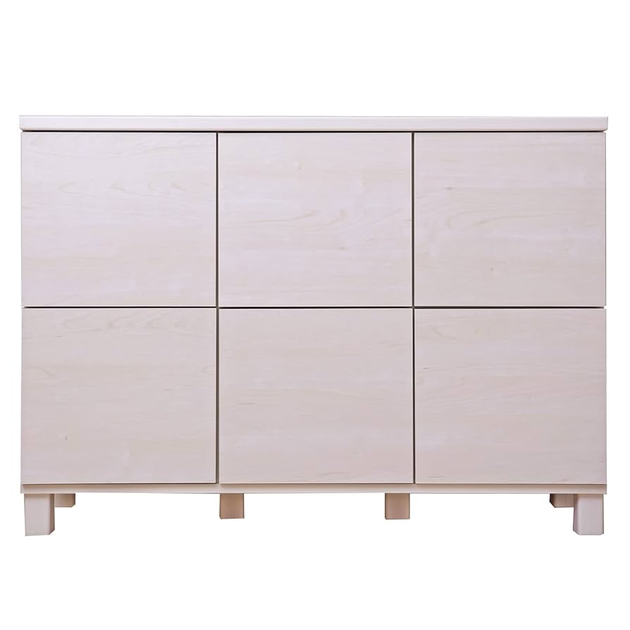 ④棚（下部分） A4サイズ対応]カラーボックス 4段 CX-4F オフホワイト(木目調