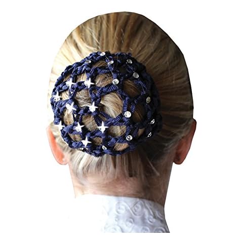Equetech Crystal Showing Dressage Bun Net (NAVY) Cover