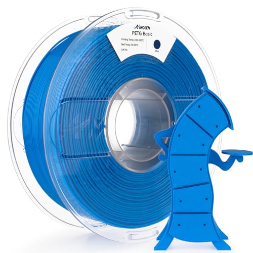 Image of AMOLEN Rapid PETG Basic 3D Printer Filament High Speed PETG 1.75mm Dimension Accuracy + /-0.02mm 500mm /s High Speed Strong Toughness 1KG /2.2lb Dark Blue