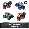 Monster Jam, All Stars 4-Pack Monster Trucks, Official Grave Digger, Megalodon, Dalmatian and El Toro Loco 1:64 Scale, Kids Toys for Boys Ages 3 and up #1