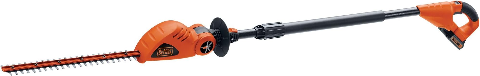 BLACK+DECKER 20V MAX Pole Hedge Trimmer Cordless with Battery and