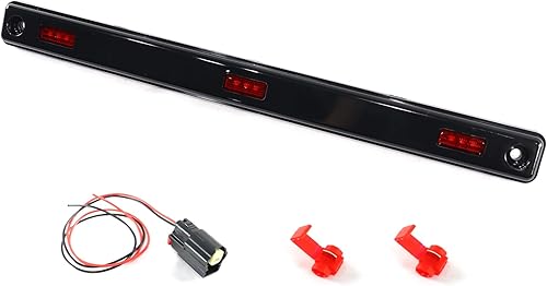 Lámpara de marcador central trasera roja compatible con Ford Super Duty Dually DRW 2017-2022 con coleta