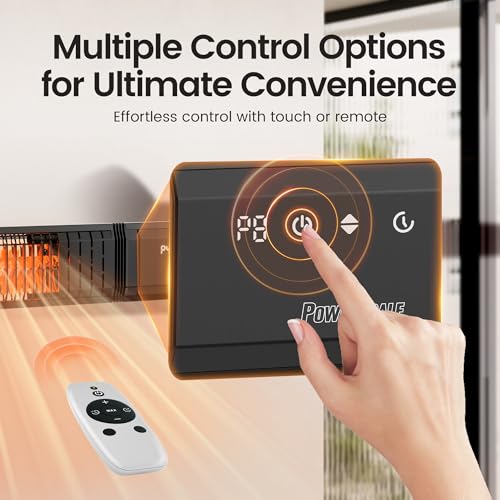 image for Powerscale Infrared Heater 24H Timer Outdoor Heater, IP65, Memory Func