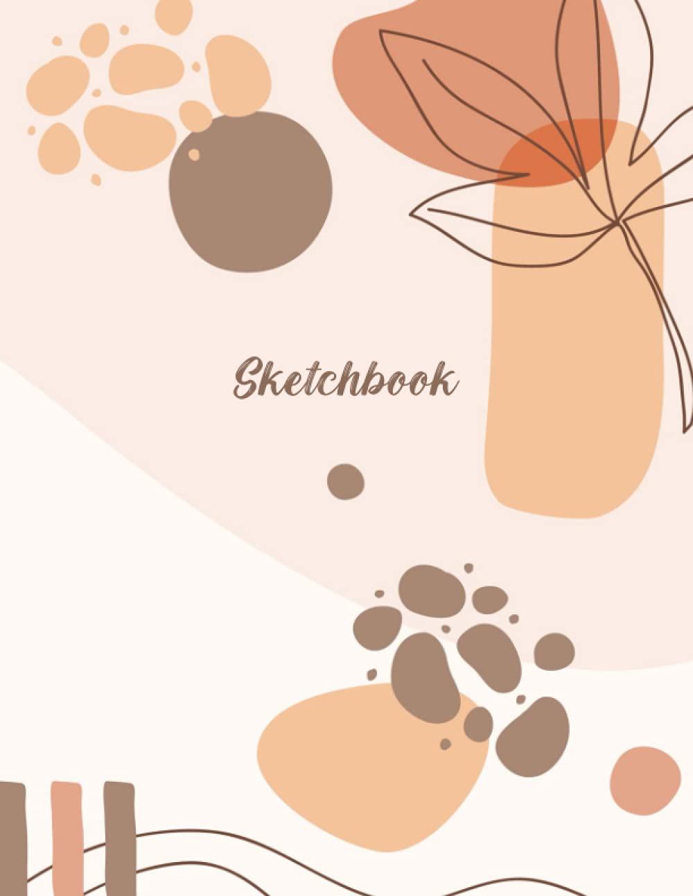 Sketchbook Aesthetic Cover: Aesthetic Sketchpad, Sketch Book, Blank Notebook for Drawing, Doodling, Writing, Painting or Sketching - 120 Blank Unlined Pages, Large 8.5 x 11 inches