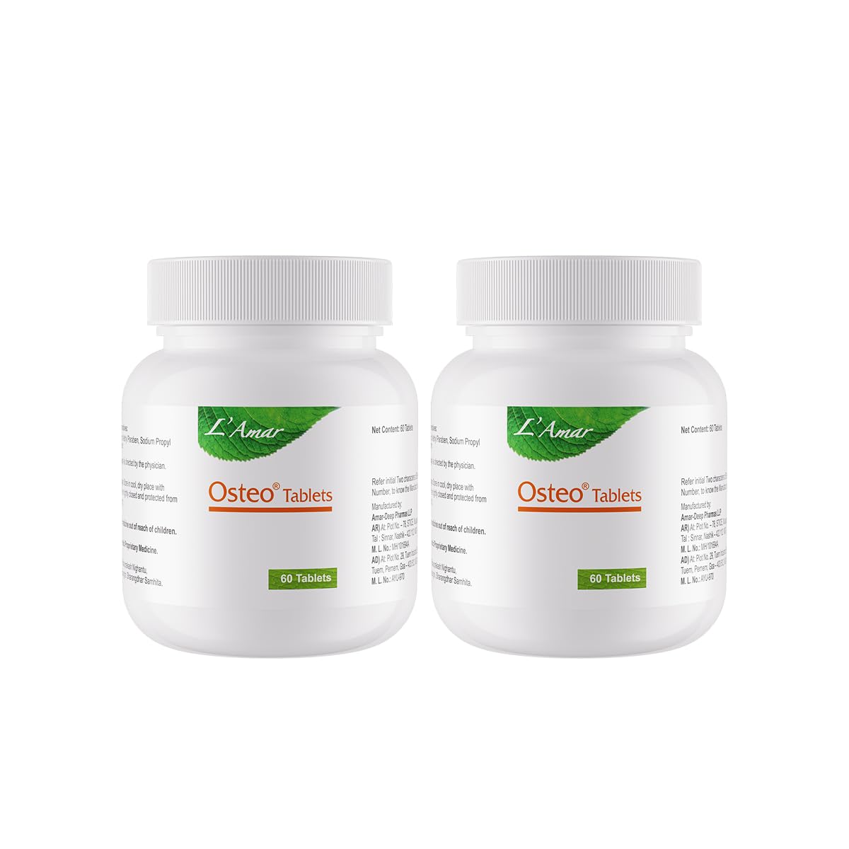 L’Amar Osteo Tablets for Relief – 60 Capsules | Useful in Joint Pains, Joint Inflammation and Swelling, Bone Strength & Mobility Support | Natural formula for supporting Anti-Inflammatory & pain-relieving actions & Calcium supplementation — Amazon image 9