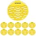 Urinal Screen & Deodorizer (10-Pack) by Modern Industrial - Fits Most Top Urinal Brands at Restaurants, Offices, Schools, etc. (Yellow Lemon)