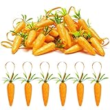 Osterschmuck zum Aufhängen, 12pcs Schaum Karotte, Mini Karotten, Osterdeko Zum Aufhängen, Osteranhänger Ostern Deko, Oseranhänger, Perfekt Zum Schmücken Von Osterbäumen