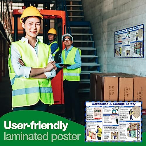 Image of Warehouse & Storage Safety A2 Poster, Laminated