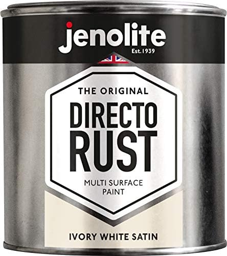 JENOLITE Directorust Satin Paint | SAGE GREEN | Multi Surface Paint | For Use On Wood, Metal, Plastic, Ceramic & Rusted Surfaces | 1 Litre (RAL 7494C)