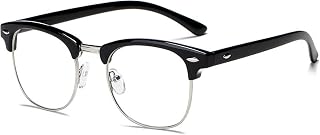 Tr90 Half Frame Round Blue Light Blocking Glasses For Women And Men Computer Eyewear Radiation Protection