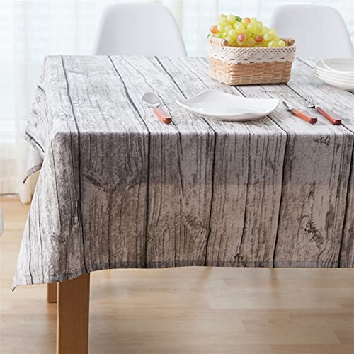 Nappe rectangulaire grain de bois 140x180cm rustique - 3