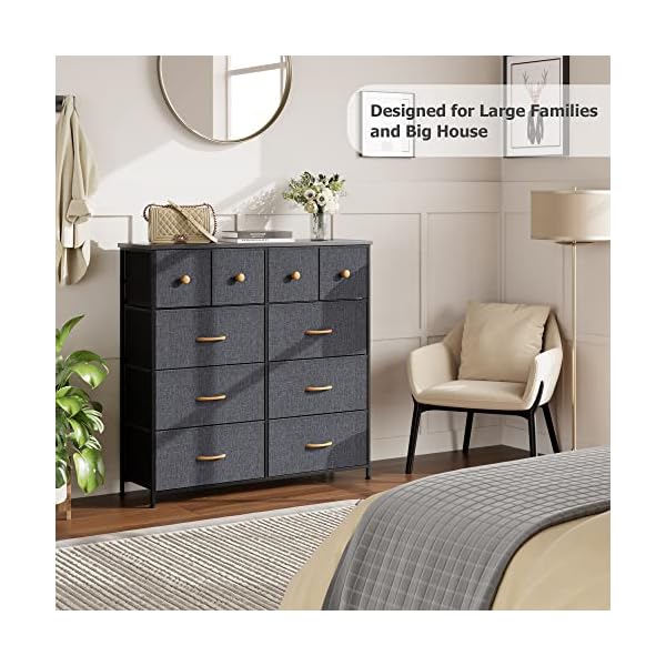 Nicehill Dresser for Bedroom with 10 Drawers, Storage Drawer Organizer