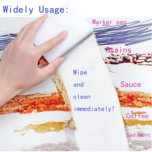 Image of 50 Pcs Multi-Functional Melamine Foam Cleaner Magic Sponge Eraser for Kitchen, Furniture, Bathtub, Bathroom,Wall Cleaner, Shoes Cleaning (50)