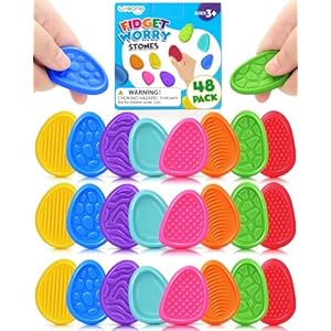 Fidget Toys Sensory Stone for Kids:...