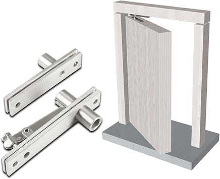 HMFang Stainless Steel Pivot Door Hinge Heavy Duty Pivot Hinge for Wood 360 Degree Shaft Murphy Rotary Door Furniture Fittings Hardware