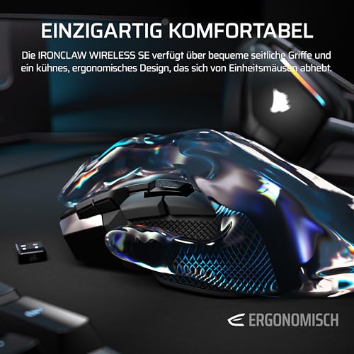 Corsair IRONCLAW Wireless SE (2026) Gaming-Maus – Schwarz – Ansicht 3