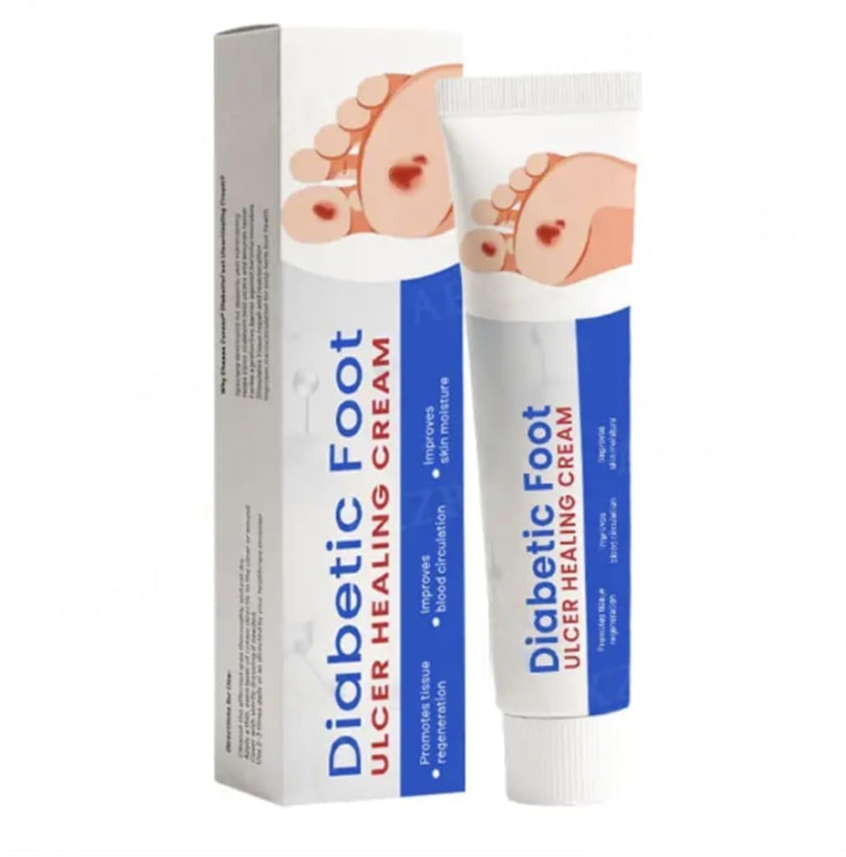 Diabetic Foot Ulcer Healing Cream for Advanced Wound Care & Skin Repair | Soothes Cracked Heels, Ulcers & Dry Skin | Deep Moisturizing Protective Formula for Sensitive Diabetic Feet (1)-image-13
