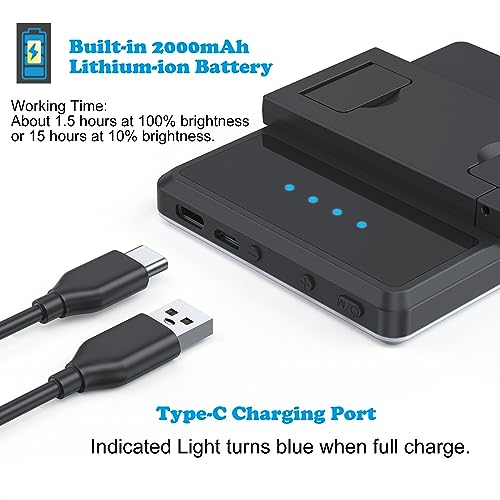 Bonvvie Ricaricabile Luce LED per Selfie, Luce