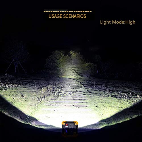 Yxqua Rechargeable Work Light, 30W Led Portable Flood Light, Super Bright Ip65 Waterproof With Usb Power Bank,180° Adjustable Stand For Job Site Lighting Outdoor Camping Emergency Car Repairing #TOP5