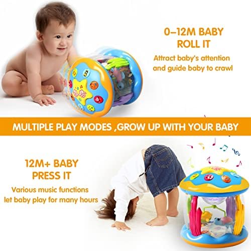CAEGALKIMY Baby Musical Toys for 1 Year Old Boys Girls Ocean Rotating
