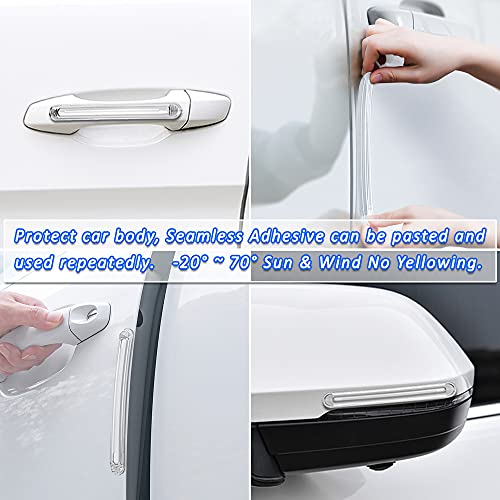 Anti-Collision Bumper Guard Protector Clear Strips, Adhesive Bumpers For Furniture, Cabinets & Wall Protector, Universal Car Door Edge Guards, Reusable Transparent Airbag Cushioning, 4Pcs #TOP5