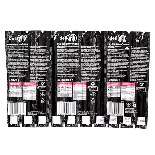 Dia DELIGATO Snack para Gatos Sticks de salmón Bolsa 10 Unidades - imagen 2