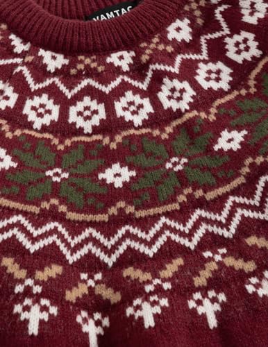Vamtac Sweaters For Men Fair Isle Pullover Sweater Christmas Outfits Crewneck Vintage Jumper Tops Fall Winter Soft Knit 3 Vamtac Sweaters For Men Fair Isle Pullover Sweater Christmas Outfits Crewneck Vintage Jumper Tops Fall Winter Soft Knit - Image 4