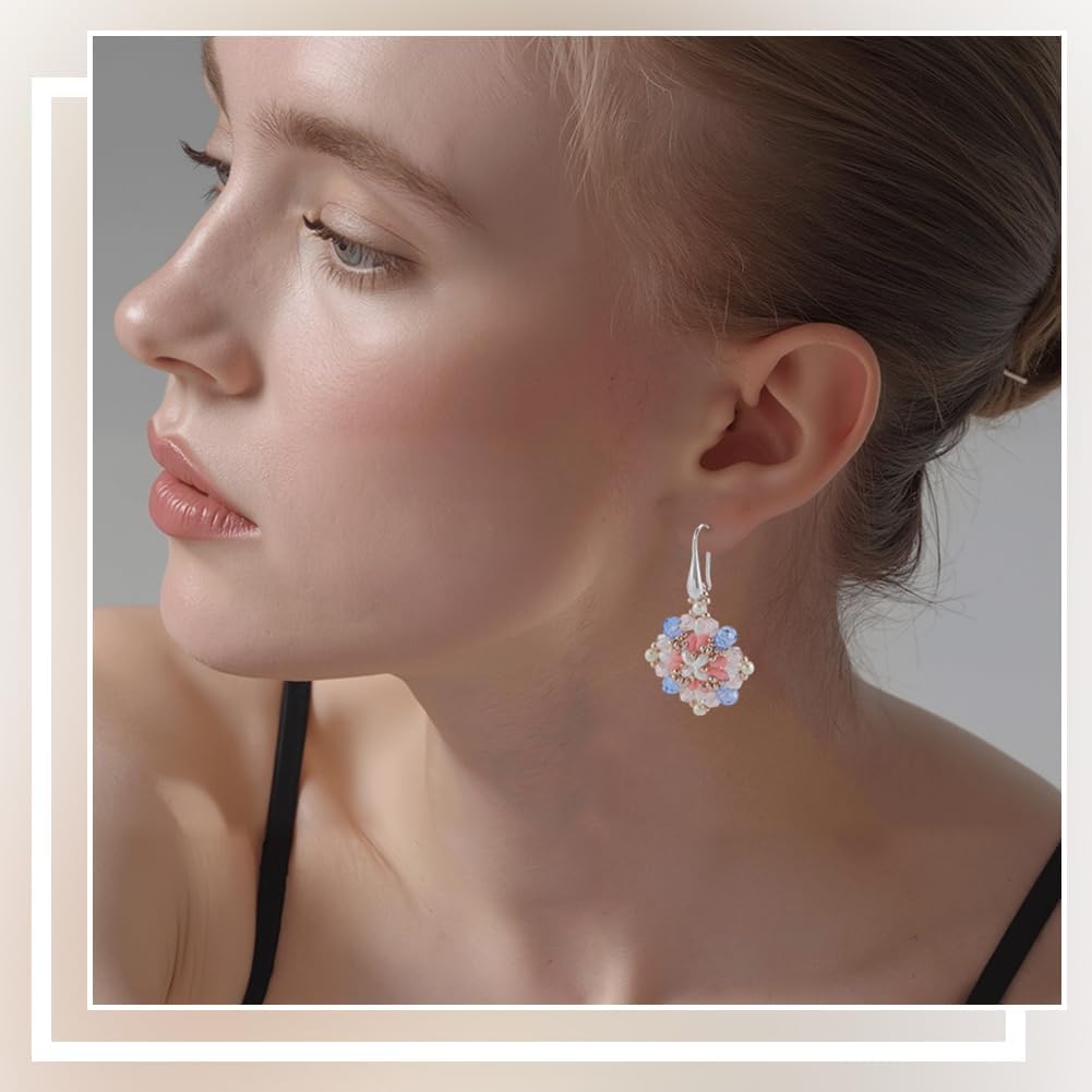 SUNNYCLUE 1 Box 40Pcs 2 Colors Dangle Earring Wires Brass Earring Hooks with Loop Real 18K Gold Plated Silver Teardrop Hanging French Ear Findings Accessories for Jewelry Making Supplies DIY Crafts - Image 5