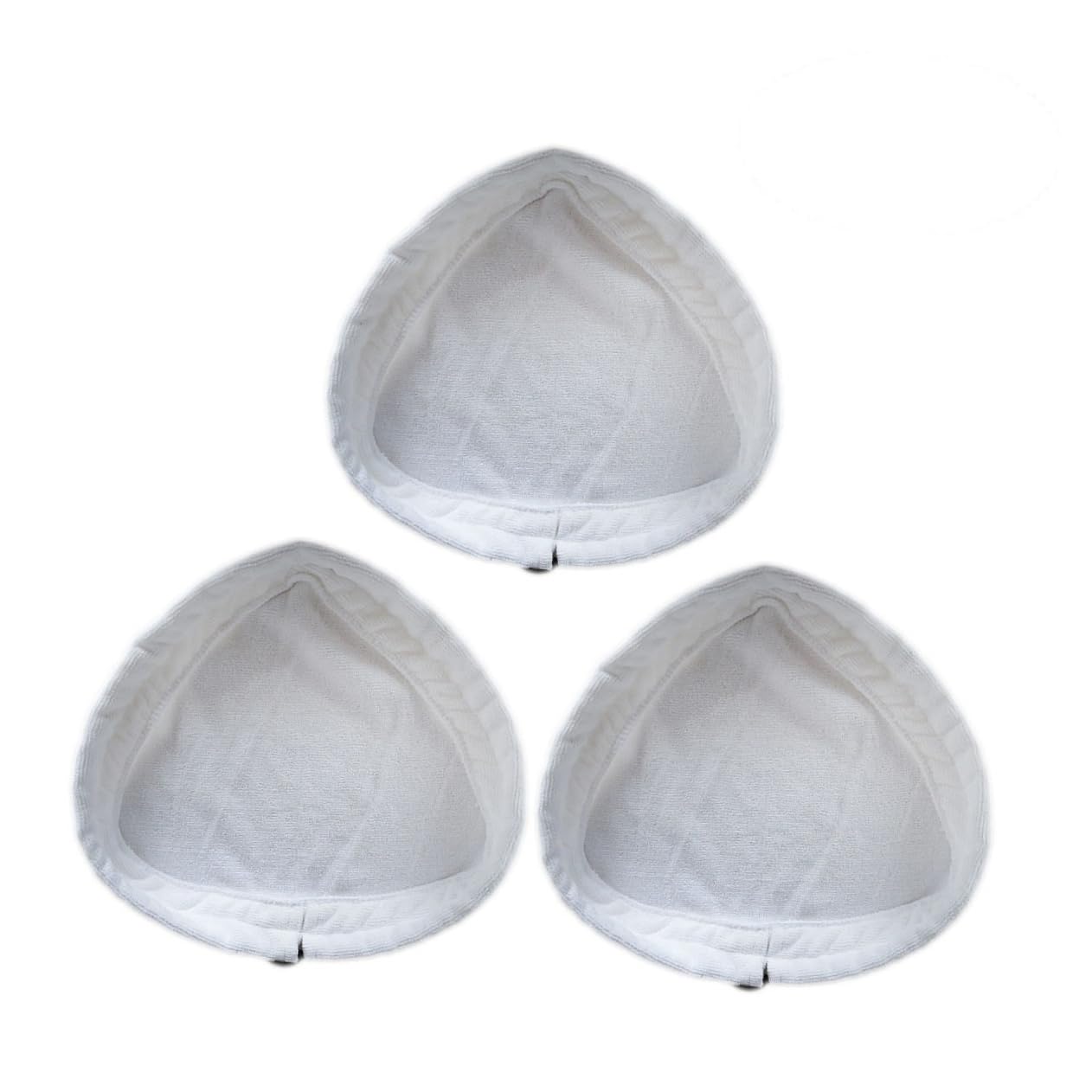 KICHOUSE 3pcs Washable Triangular Steam Mop Pad Covers Replacement Cloths for Hardwood Tile and Marble Cleaning Soft and Highly Absorbent Cleaning