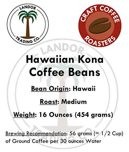 Hawaiian Kona Coffee - 1 Pound - Tostado Medio - En Grano miniatura 3