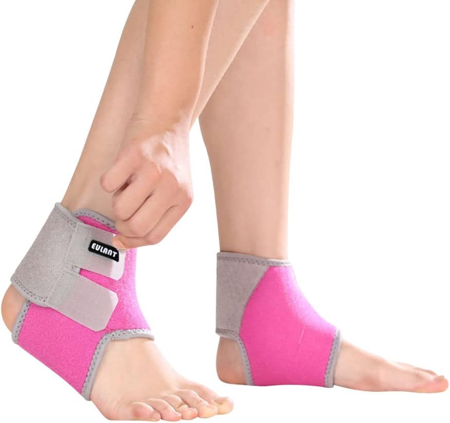 Sborter Kids Ankle Brace 1 Pair, Children Ankle Support, Ankle Compression Sleeve for Foot & Ankle Swelling, Achilles Tendon, Joint Pain, Injury Recovery, for Ice Skating Dance Hiking Running : Health & Household