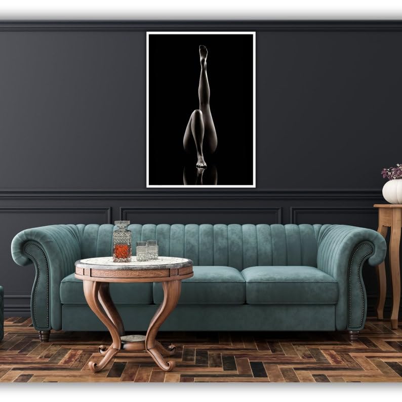 Tableau abstrait femme pour salon moderne et chambre élégante 60x80 cm